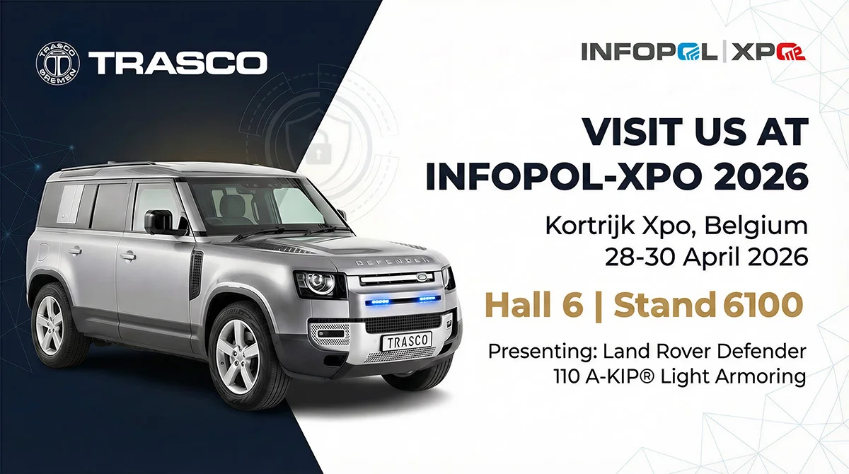 Defender avec protection légère A-KIP® de TRASCO au salon INFOPOL 2026