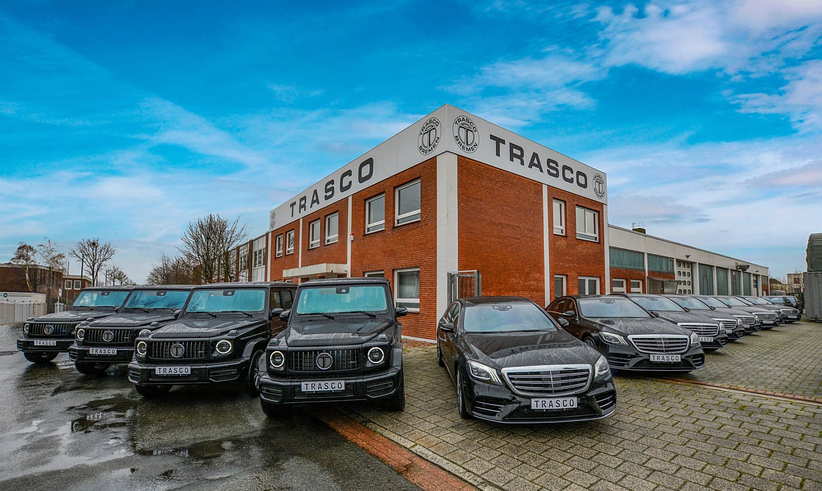 Sonderschutzfahrzeuge aus dem Lagerbestand von TRASCO im Werk Bremen