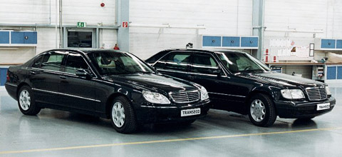 TRASCO armored limousine based on the Mercedes-Benz S-Class W220