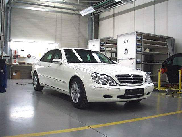 TRASCO armored limousine based on the Mercedes-Benz W220