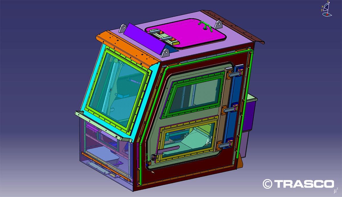 CAD-модель броньованої одинарної кабіни для вантажівки OEM