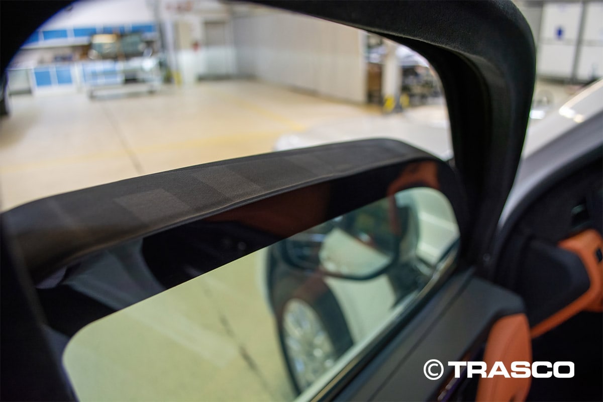 Lexus LX 600 blindé par TRASCO, détail du verre balistique