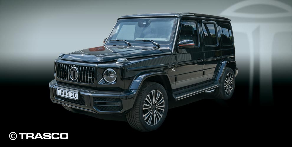 Concept de protection du SUV blindé TRASCO sur base du Mercedes-Benz G 63 AMG : cellule blindée, verre balistique, blindage du soubassement et composants protégés