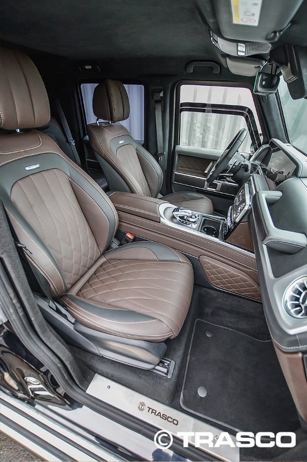 SUV blindé sur base du Mercedes-Benz G 63 AMG, sièges avant