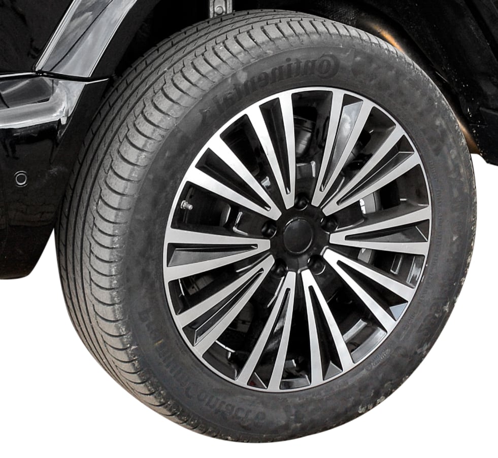 SUV blindé sur base du Mercedes-Benz G 63 AMG : jante renforcée avec système de roulage à plat