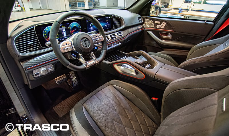 Gepanzerter SUV auf Basis des Mercedes-Benz GLE 63 AMG, Cockpit