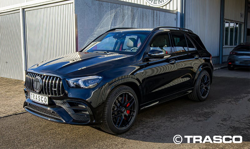 Gepanzerter SUV auf Basis des Mercedes-Benz GLE 63 AMG am TRASCO-Werk