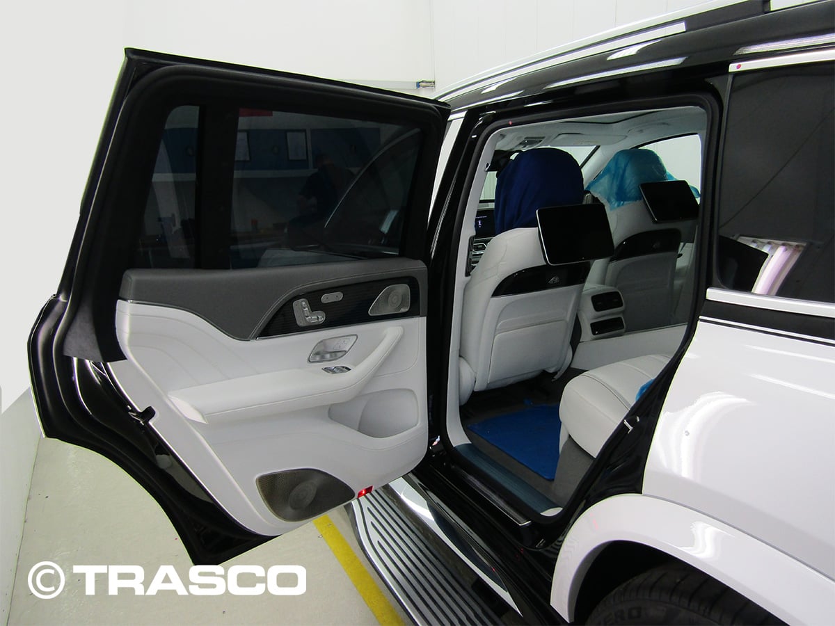SUV avec protection A-KIP® sur base du Mercedes-Benz GLS 600, détail