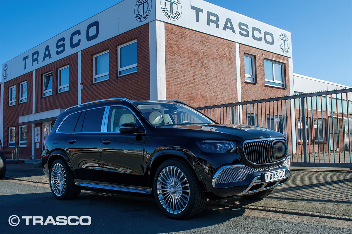 SUV blindé sur base du Mercedes-Benz GLS 600 Maybach, vue extérieure