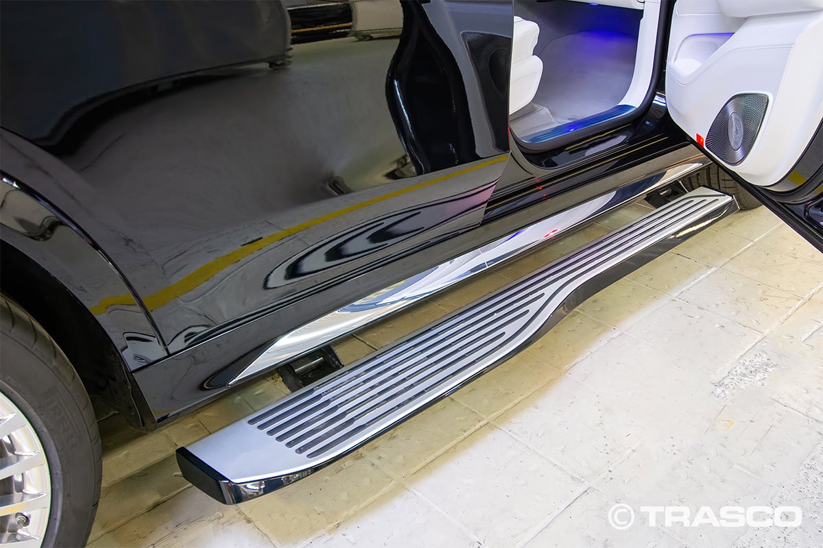 SUV blindé sur base du Mercedes-Benz GLS 600 Maybach, vue de détail