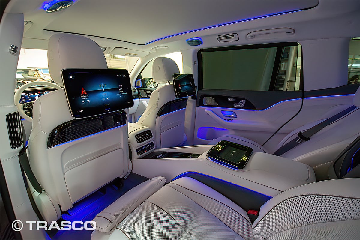 SUV blindé sur base du Mercedes-Benz GLS 600 Maybach dans l’usine TRASCO