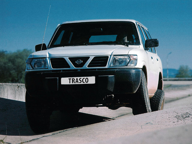 Nissan Patrol Peacekeeper blindé par TRASCO, vue de face