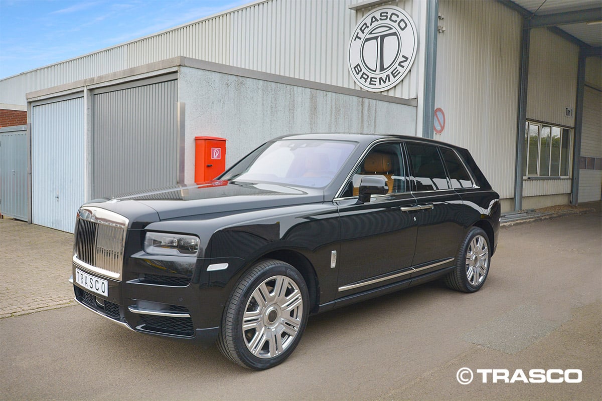 Armored SUV based on the Rolls-Royce Cullinan at the TRASCO plant