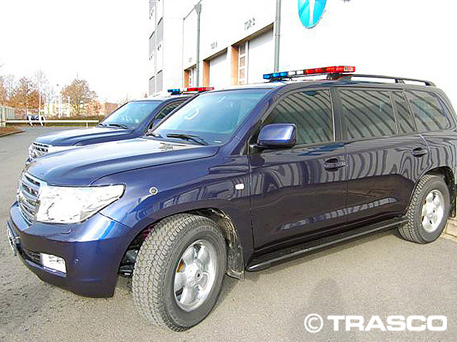 Gepanzerter Toyota Land Cruiser mit verlängertem Radstand, Außenansicht