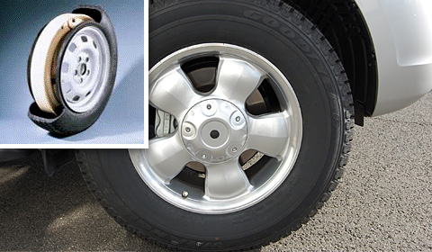 Felge mit Notlaufsystem des gepanzerten Toyota Land Cruiser